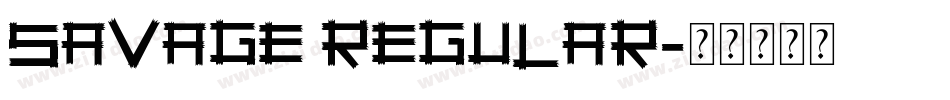 Savage Regular字体转换